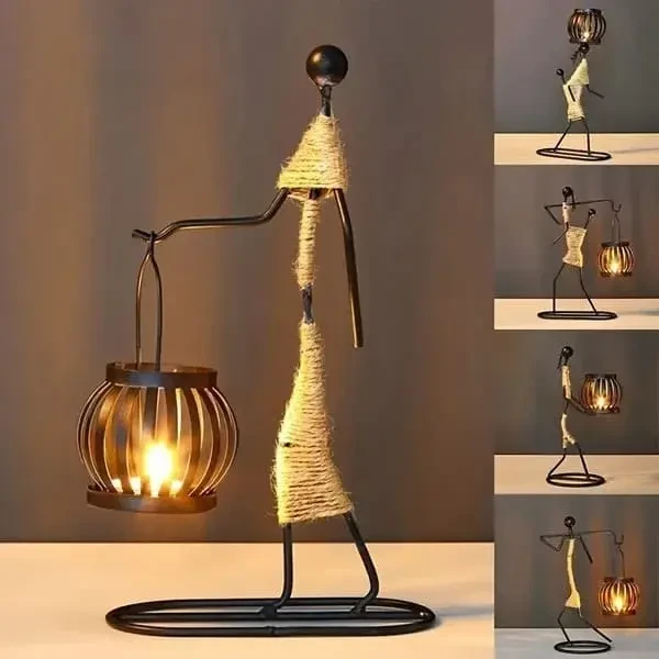 Handmade Nordic Abstract Candlestick Holder