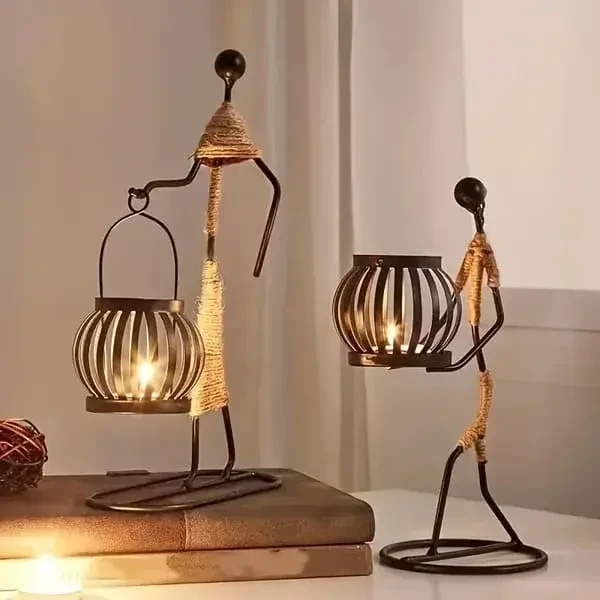 Handmade Nordic Abstract Candlestick Holder