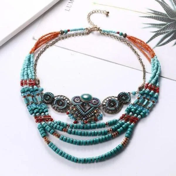Handmade Colorful Beaded Necklace